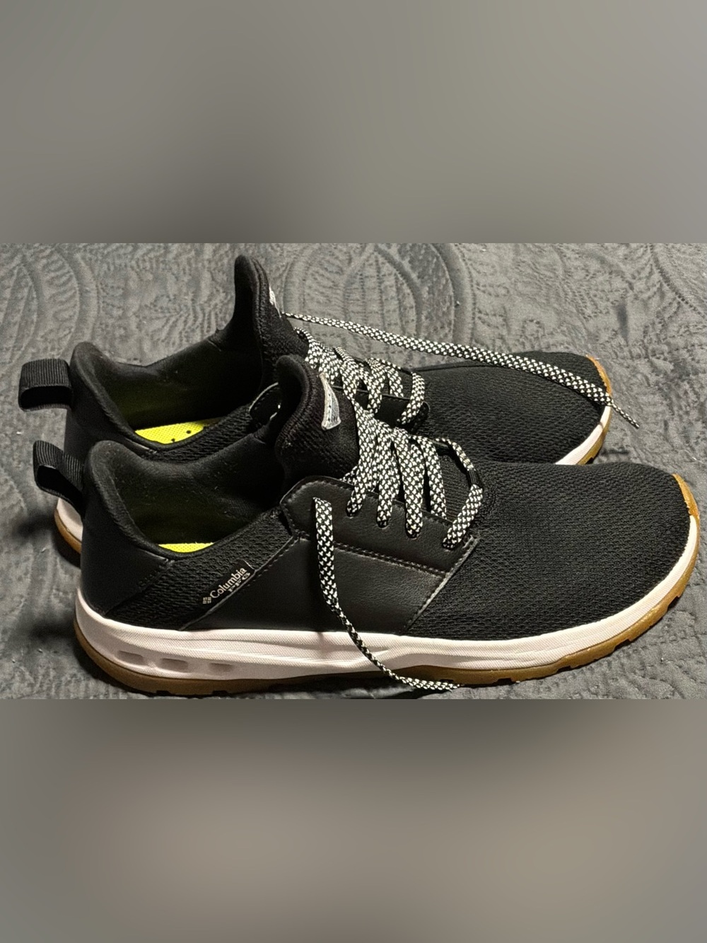 Columbia Tamiami PFG Performance Fishing Men’s Black Sneakers Size 11 US